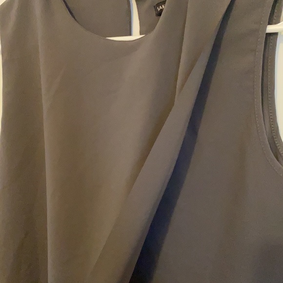 Saks Fifth Avenue gray blouse - Picture 4 of 4